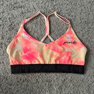 EUC “PINK” Sports Bra Size Large